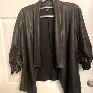 Karen Kane Faux Leather Cascade Jacket
